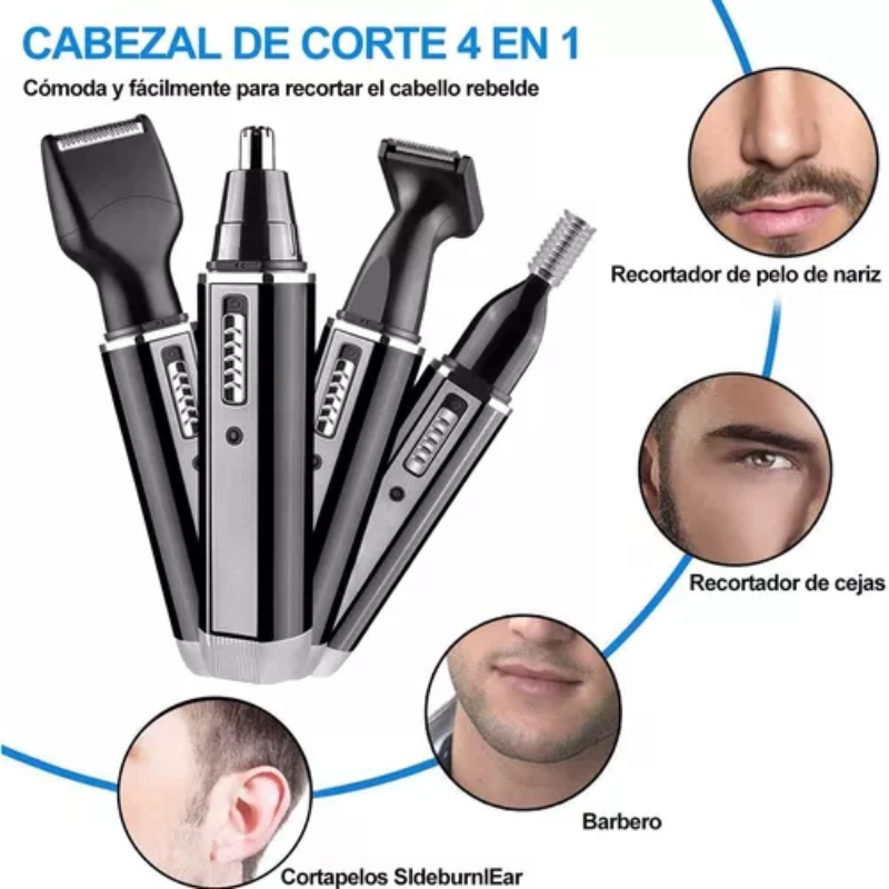 Depilador Multifuncional Recargable 4 en 1 - Unisex