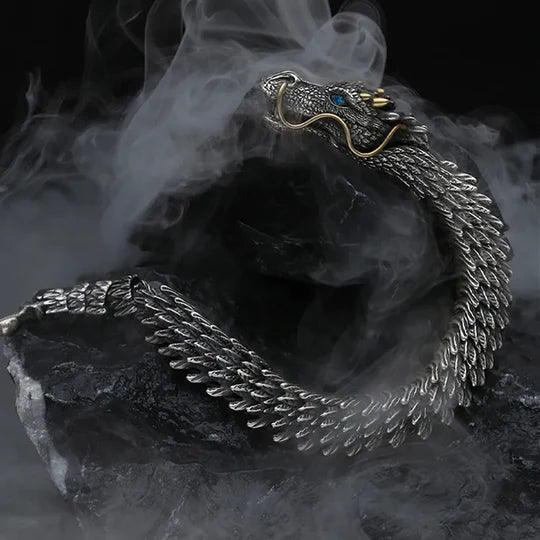 Pulsera de Dragón Milenario con Anillo Garra Dracónica - Combo Exclusivo
