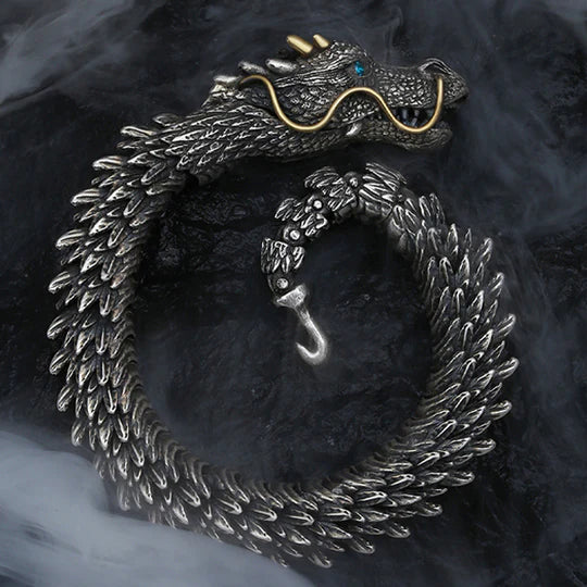 Pulsera de Dragón Milenario con Anillo Garra Dracónica - Combo Exclusivo