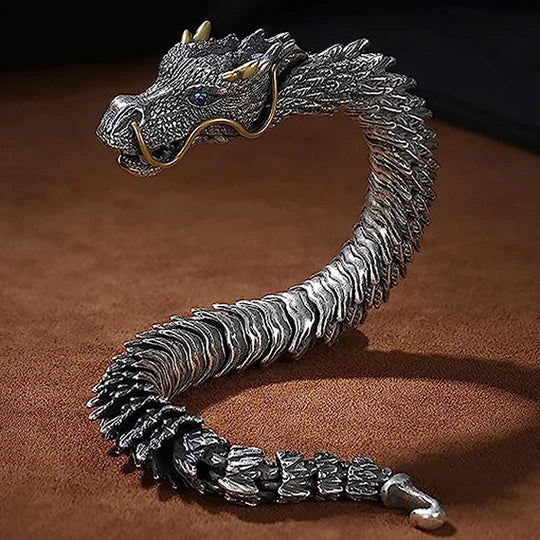 Pulsera de Dragón Milenario con Anillo Garra Dracónica - Combo Exclusivo