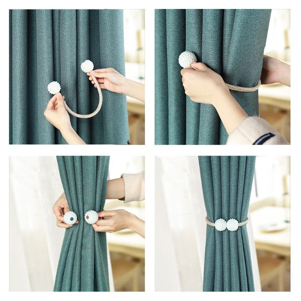 Sujetador  Magnético para Cortinas (Pack 4 unidades)