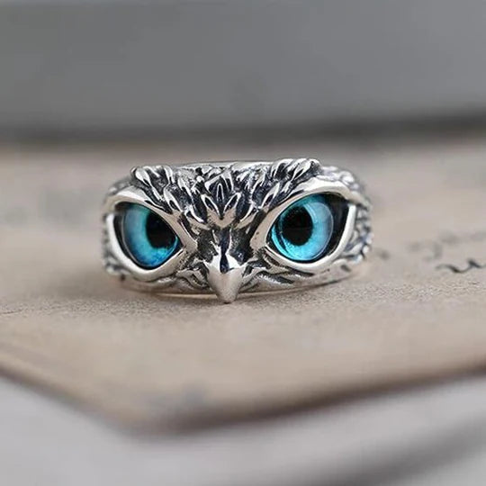 Anillo de Búho para la Buena Suerte y Prosperidad (AJUSTABLE)